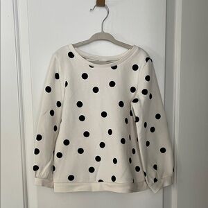 Carter’s polka dot fleece lined sweatshirt
